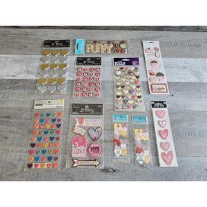 Sticker Lot - Valentine's Day Love Vday Scrapbooking 3D Stickers Jolee's #11